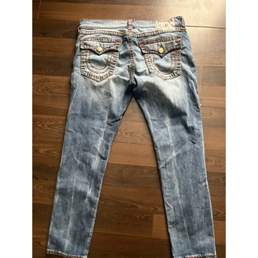 True Religion Rocco Super T Skinny Jeans Size 40 Rare